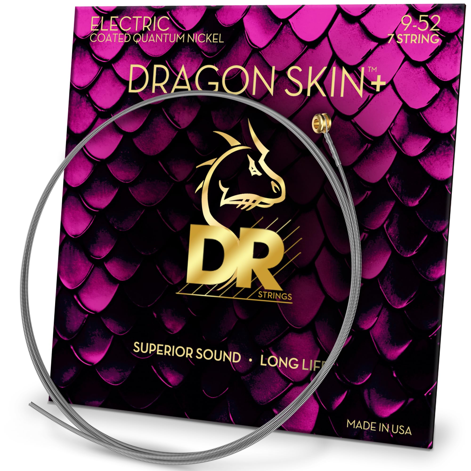 

DR Strings (D-R) DRAGON SKIN+ Electric Guitar Strings with Quantum Nickel Wound Strings (DEQ-11)