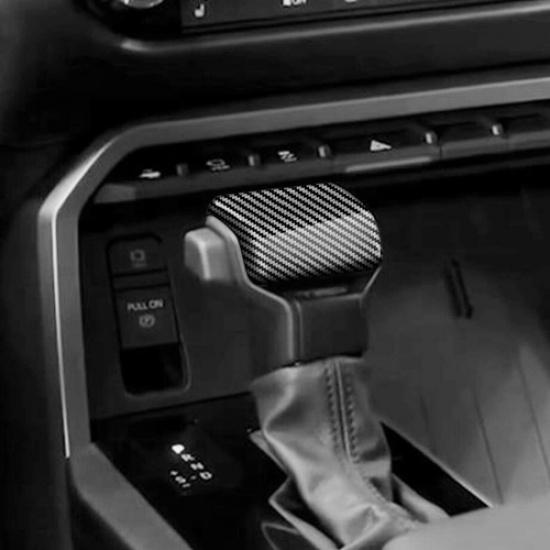 Carbon fiber look Gear Shift Knob Cover Trim 1pcs For Toyota Tundra -2024
