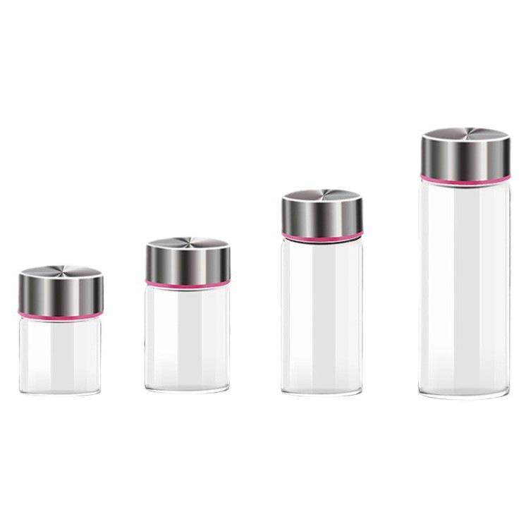 Żaroodporny szklany słoik z uszczelką i pokrywką ze stali nierdzewnej do gniazd ptasich spożywczych i leków