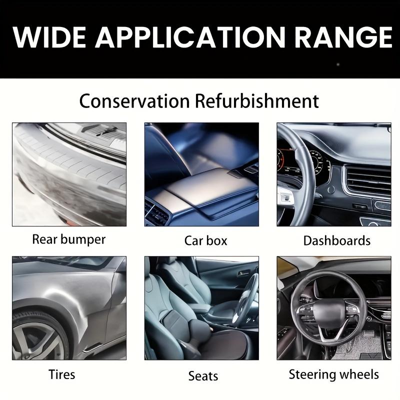 Automotive Interior Plastic Scratch Repair Polishing Agent -Black Instrument Panel Wax, Anti Scratch Repair Kit for Trunk, Instrument Panel, and Doors