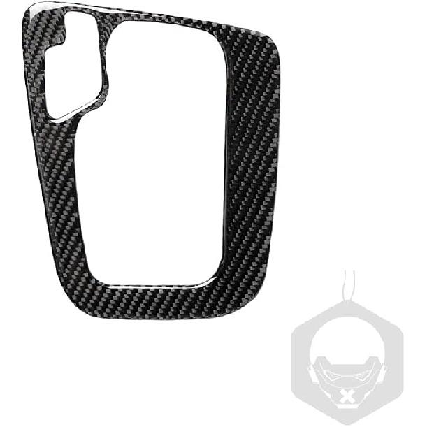 Auto Inner Decal Center Console Gear Shift Box Frame Panel Real Carbon Fiber Sticker Compatible with 3 Series E46 1998-2005 Car Interior Trim