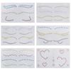 Tattoo Rhinestones Attractive Easy To Apply Plastic Convenient Gem Faux Crystal Stickers for Unisex