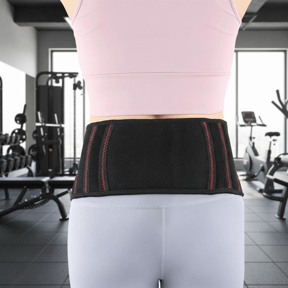 Auto-Lock System Weight Lifting Belt Arc-Shaped Spring Strip Weightlift Waist Support  Gym Training