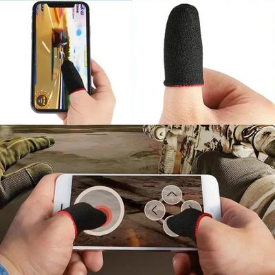20pcs 40pcs Phone Gaming Finger Sleeves Game Hand Touchscreen  Controller Gloves Anti Sweat Breathable SeamlessFinger Cover