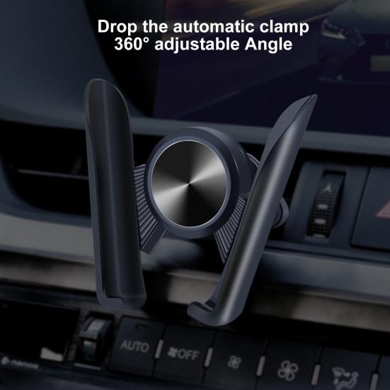 Uchwyt samochodowy na telefon do montażu na desce rozdzielczej, kratce wentylacyjnej, przedniej szybie. Uniwersalne uchwyty na telefon komórkowy do samochodu. Regulowany kąt 360 stopni. Łatwy.