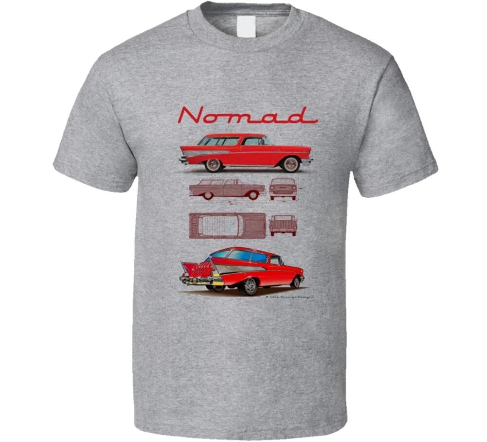 1957 Chevy Nomad Classic Car Hot Rod Wagon Musclecar Gift T Shirt S