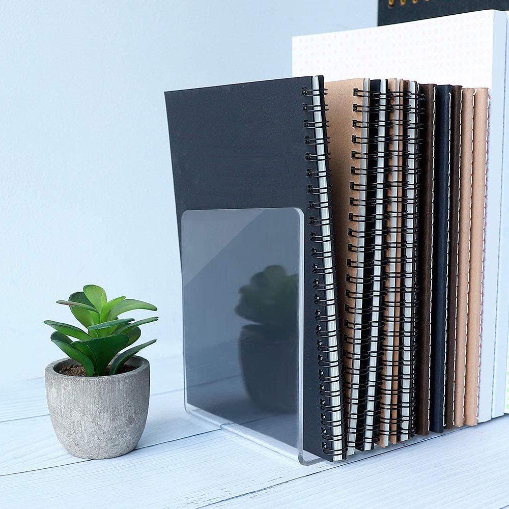 In Stock Transparent Acrylic L-Shaped Book Stand & Photo Album Organizer