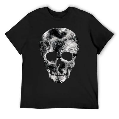 There Is Beauty In Darkness Abstract Skull Black T-Shirt Cute Clothes Custom T Shirt Cotton Man T-shirts Men Clothings