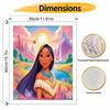 Disney Pocahontas Oil Painting Art Painting Kit, Handmade Diy Art Painting Home Wall Decoration with Colorful Scenic Landscape Canvas
