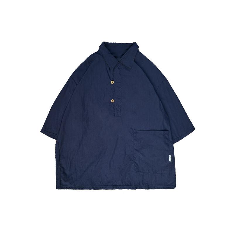 Men Outdoor Cargo Half Sleeve Shirt Loose Breathable Utility Hiking Camping Summer Top