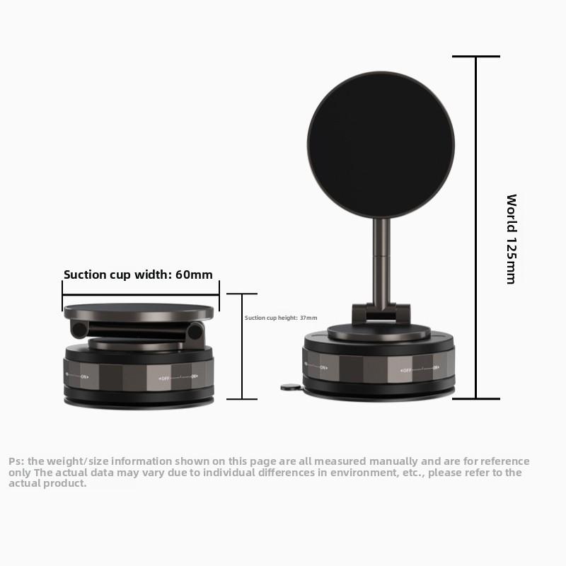Vacuum Adsorption Magnetic Car Mobile Phone Holder Rotating Folding Suction Cup Car Navigation Mobile Phone Holder
