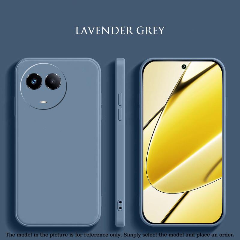 Liquid Silicone Case For Realme 11 10 Pro Plus 11X 11 5G 4G Matte Original Liquid Shockproof Straight Edge Ultrathin Protective Soft Cover Shell