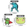 Battle Warrior Frog Enamel Pins Froggy with Cloak Sword Brooches Lapel Badges Punk Animal Jewelry Gift for Friends