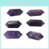 Authentic Natural Purple Amethyst Quartz Crystal Point Wand Obelisk Healing Tower 4cm