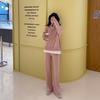 Women Autumn Sweater Suits Pullover with Knitted Wide Leg Pants Two Piece Sets Tracksuits Ladies Outfits Winter Clothes