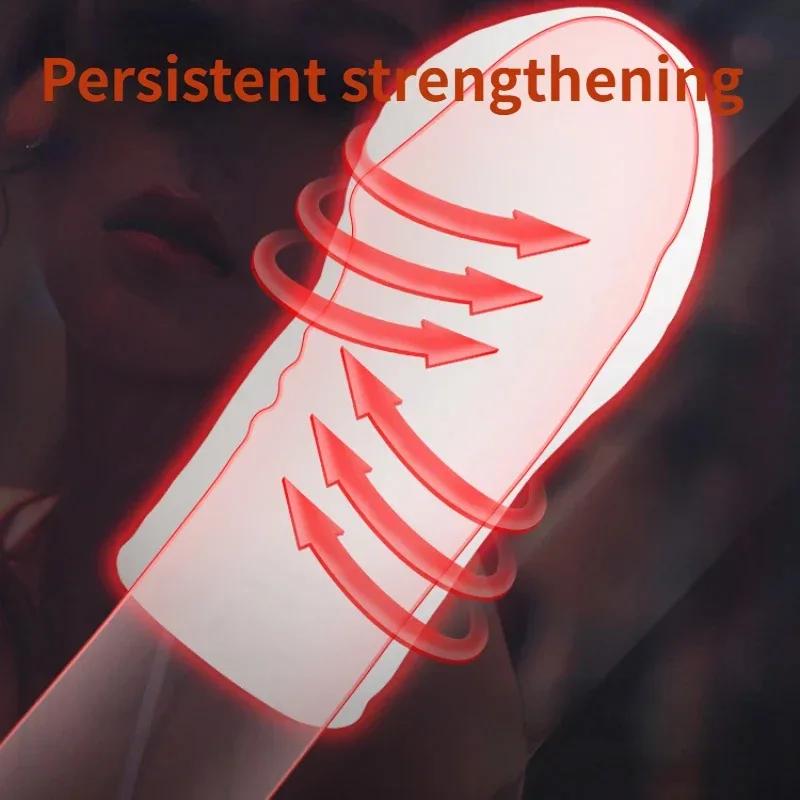 6.5cm Mini Glans Penis Sleeve Sex Toys for Men Masturbation Soft Stick Glans Exercise Penis Enlarger Delay Time Adult Toys Penis