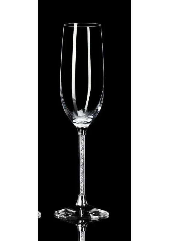 Ensemble de coupes à champagne en cristal de diamant européen Haute Beauté Fait main Coupe à pied haut Tasse à bulles Ensemble de verres à vin ménager Tasses pour couple