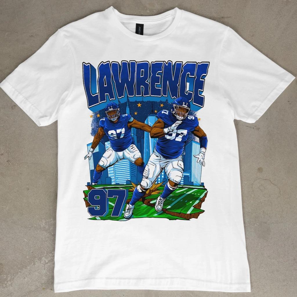 T-shirt Dexter Lawrence Giants de New York Graphique Football Sexy Dexy Rétro NOUVEAU