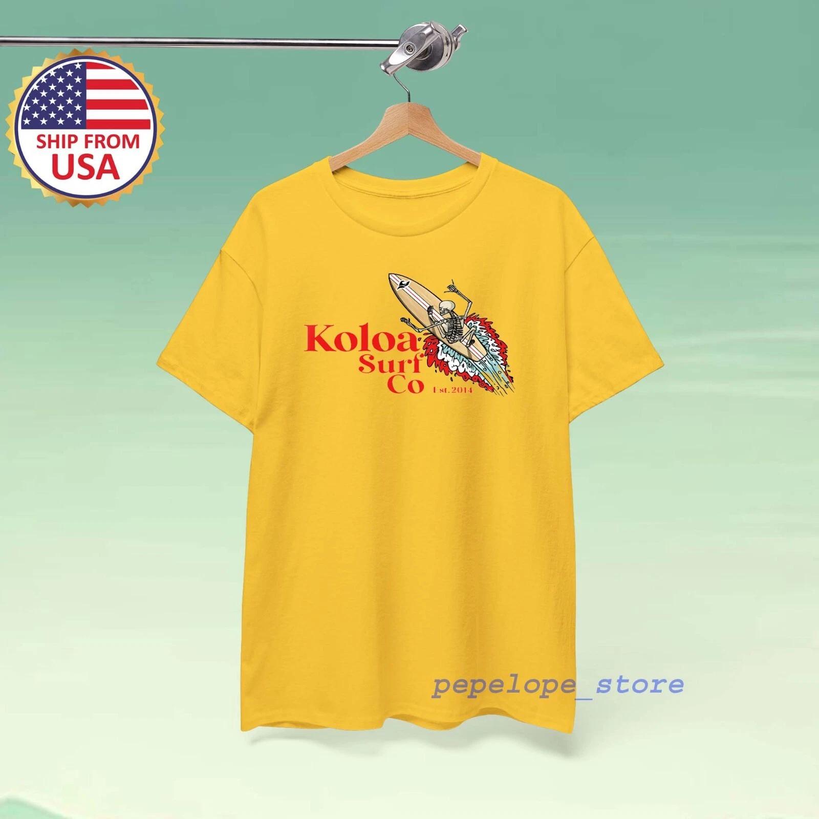 Koloa Surf Palm Men s Yellow Size S-5XL 2XL
