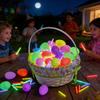 Set de Ouă de Paște Luminoase în Întuneric Ouă din Plastic care Se Iluminează și Ies din Coajă pentru Petrecerea de Sărbătoare Ornamente Fluorescente Reumplabile pentru Vânătoarea de Ouă și Aranjamente Centrale