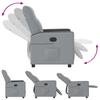 Relax Chair Light Grey Fabric