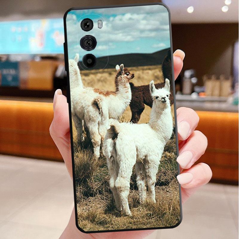 Lama Alpacas Animal Phone Case For Motorola Edge 60 50 40 Pro 60 50 40 30 Ultra Neo Fusion Moto G Play G Stylus G Carcasas