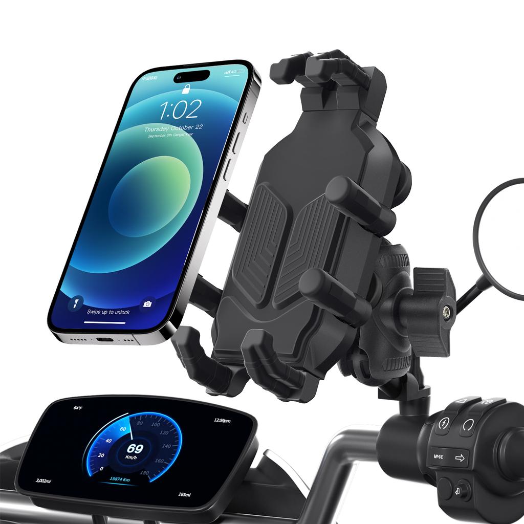 Motorrad Fahrrad Lenker Telefon Halterung QC3.0 USB Lade Halterung Ständer Halter