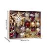 Shatterproof Christmas Ornaments 70X Stars Balls Stockings Snowflakes Christmas Decorations For Tree Classic Christmas Decor