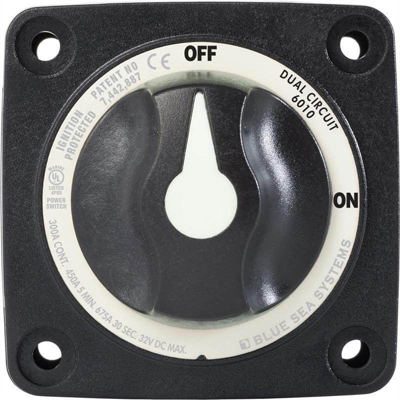 Power Switch For Marine Yacht RV 300A Black Car Battery Modified Switch With Screws