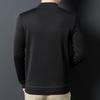 Fengxun Men's Autumn/Winter Half-Zip Mock Neck Solid Knit Sweater FXT5254