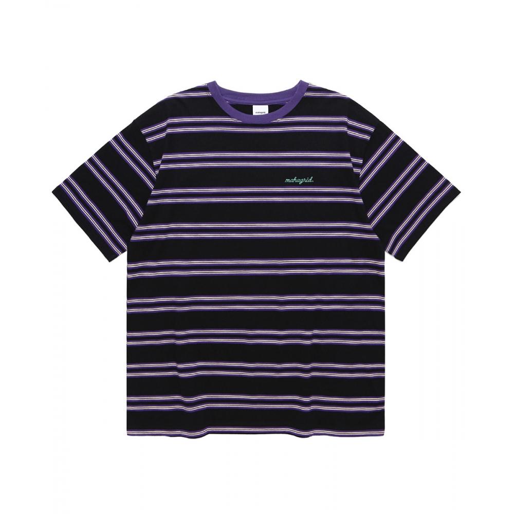 

MAHAGRID ROPE LOGO STRIPED TEE BLACKMG2CMMT535A