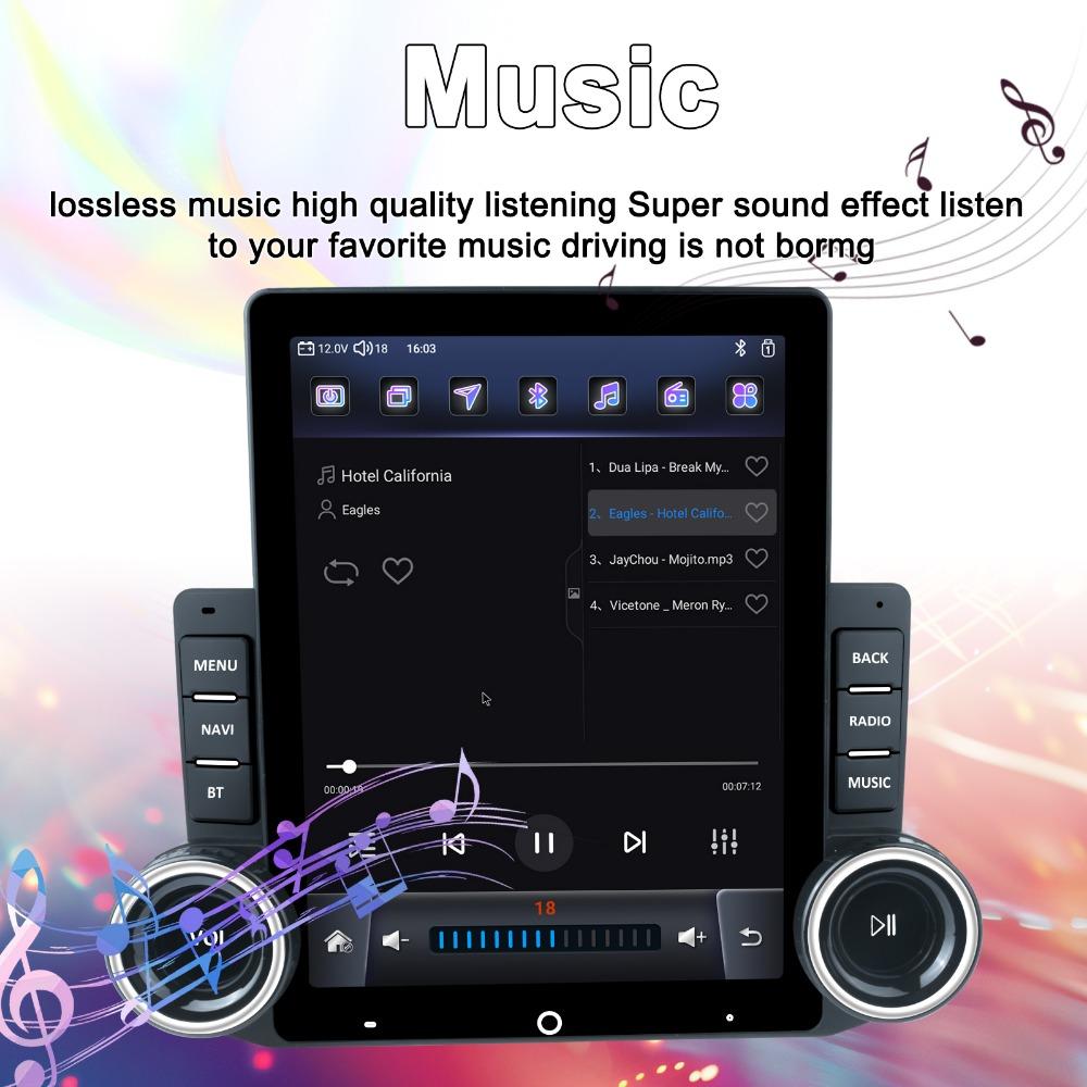 Android 9,7" Vertical Style IPS Bildschirm Autoradio GPS Navigation Multimedia Player