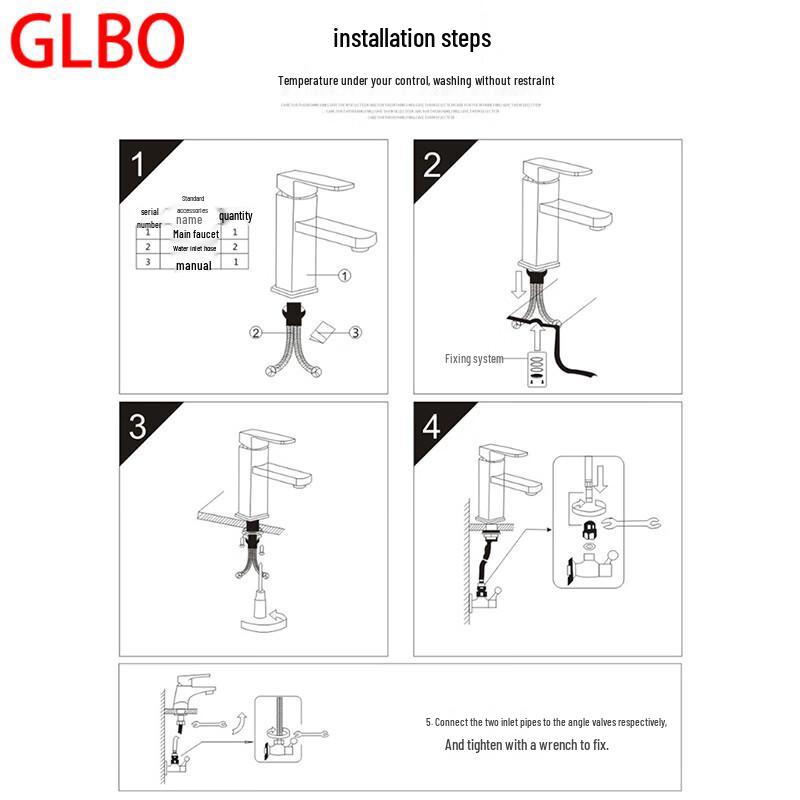 GLBO Pull-Out Basin Faucet with Liftable Extension