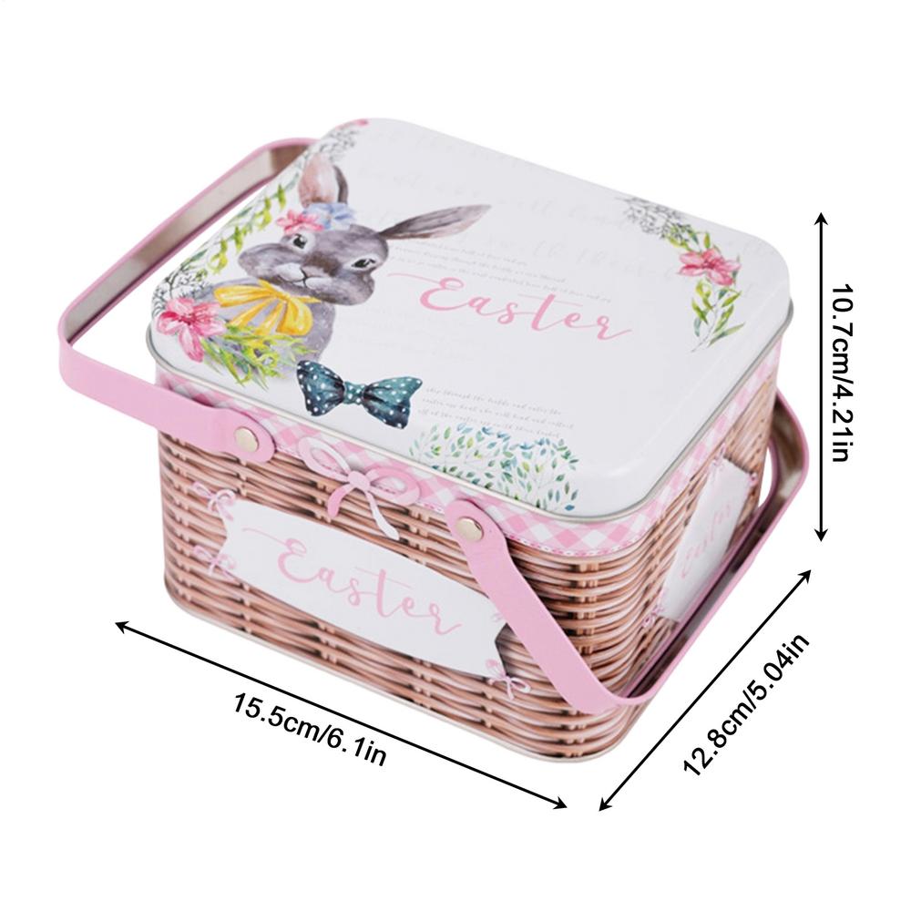 

Easter Candy Carrying Basket Easter Candy Carrying Basket Easter Tin Box For Party Chocolates Candy Stocking Stuffers Treat Date