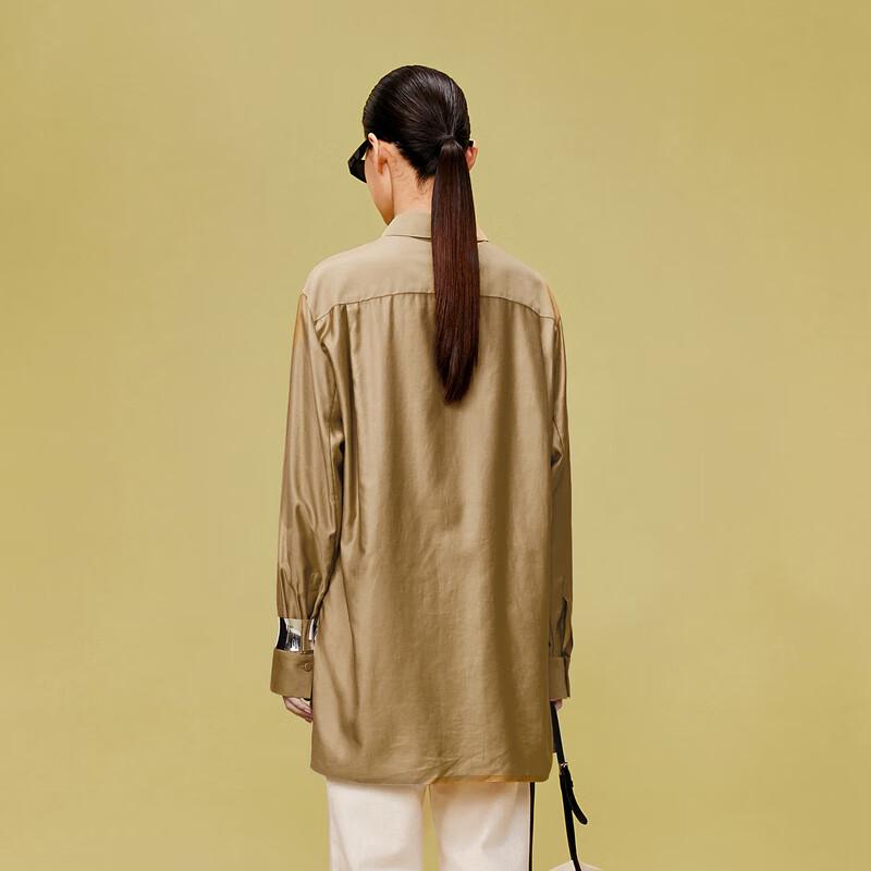 LESS 2024 Spring Cotton Casual Long-Sleeve Shirt
