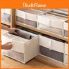 Cloth Storage Bin Foldable Cotton Linen Dustproof Organizer For Bedroom Closet Drawers