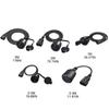 IEC320 C14 To EU4.8mm AC-Power Adapter Cable, 3 Terminals Male To Female Power Connector Cord with Protective Cover