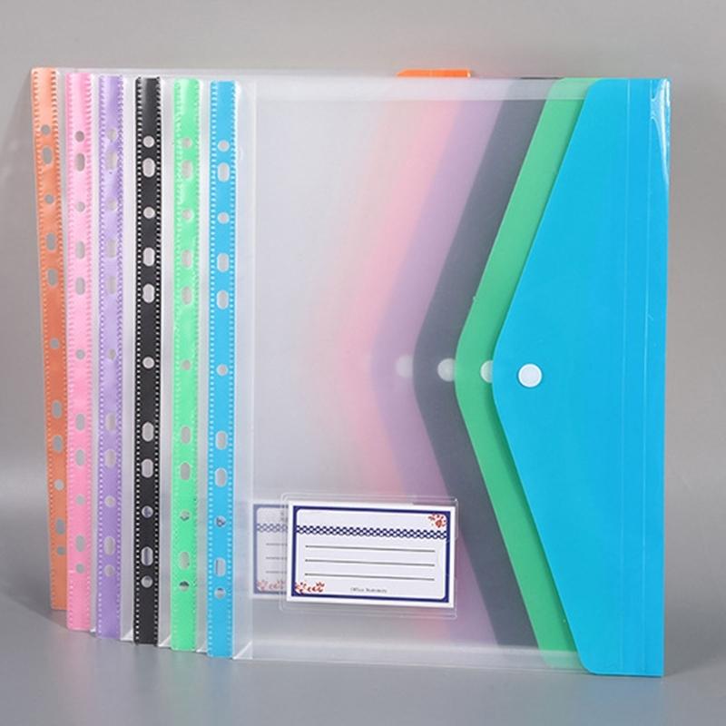12 Stück A4 Aktenhüllen Klare Dokumententasche Dokumentenmappen mit 11 Löchern Papieraufbewahrungstasche Aktentasche Schulbürobedarf