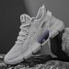 Solid color sports shoes men's summer mesh cloth surface fly-woven breathable youth non-slip comfortable jogging shoes outdoor men's shoes