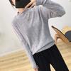 Base Layer Sweater Loose Half Turtleneck Knitted Sweater for Women Casual Long-sleeved Pullover for Autumn and Winter