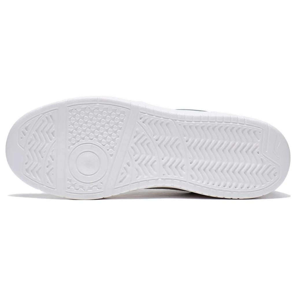Li Ning Sycee Slip Resistant Cushioning Abrasion Resistant Low top Skateboard Shoes Women's White Green AGCT340-2