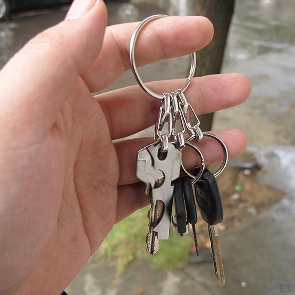 "10pcs Split Rings Key Ring Keychain Clip Holders Findings "