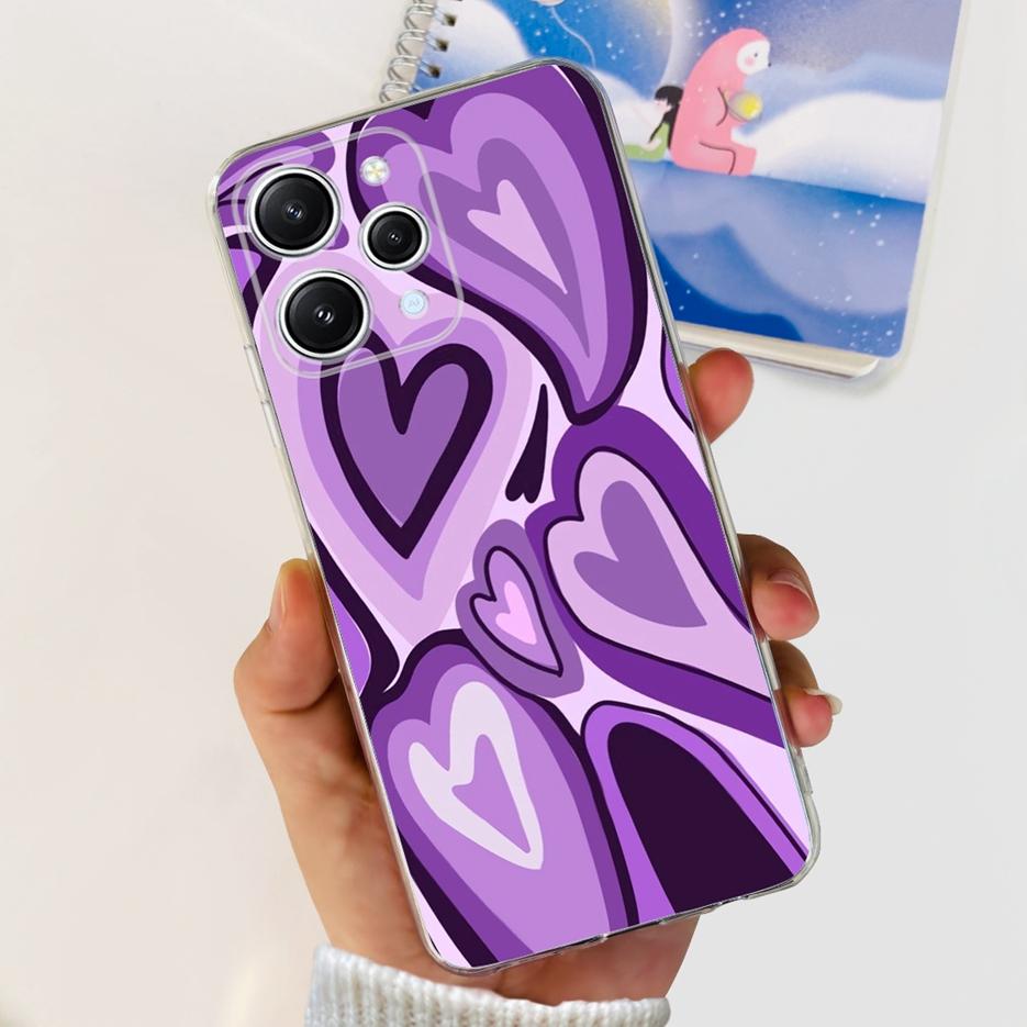 For Xiaomi Redmi 12 Case 2023 New Fashion Painted Cover Clear Silicone Phone Case For Xiaomi Redmi 12 Redmi12 Soft Fundas Bumper