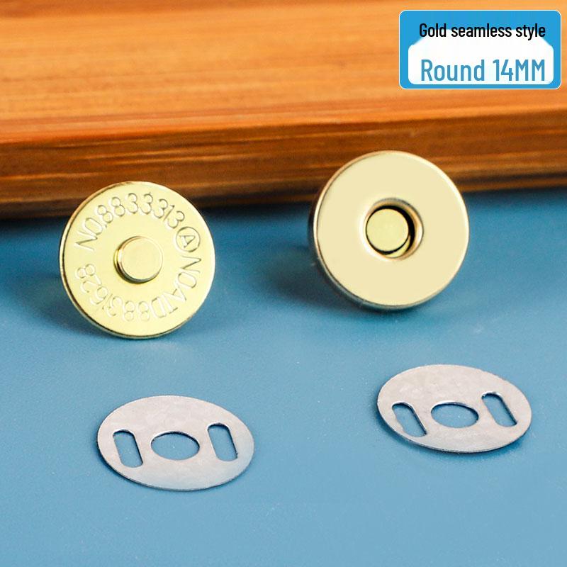 Fibbia a pressione magnetica per borse in pelle: Accessorio Valigia con Bottone Metallico e Chiusura Invisibile.