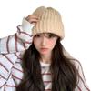 Hats Stacking Hats Autumn and Winter Knitted Wool Hats Korean and Japanese Cold-proof Big Head Circumference Winter Warm Men's Knitted Hats