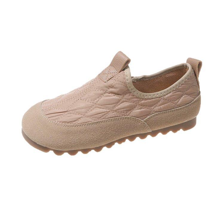 

French single shoes women s 2025 new autumn retro soft-soled Doudou shoes fashionable and comfortable versatile one-pedal grandma shoes 41