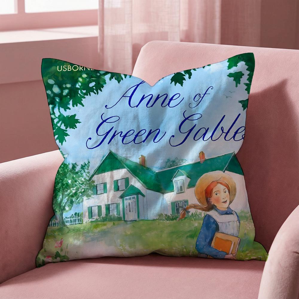 Bücher Anne auf Green Gables Kissenbezug Mehrzweck-Kissenbezug für Zuhause & Auto - Wendbar, Weich & Langlebig für den täglichen Gebrauch