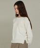 ITOV SEOUL Slit Button Round Knit Iv