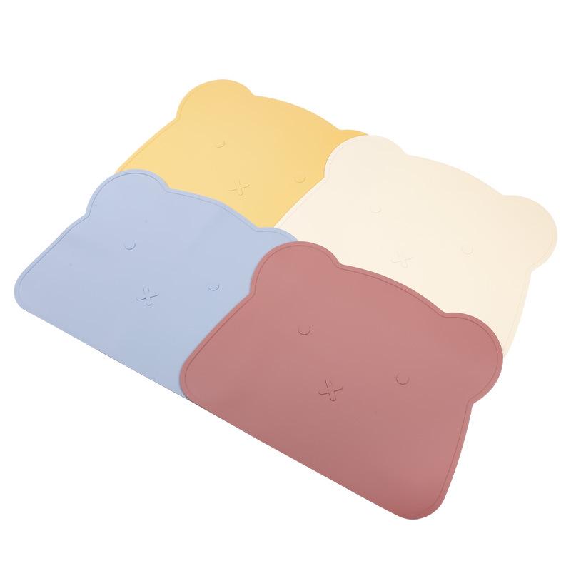 Baby Bear Silicone Placemat: Creative, Heat & Stain Resistant, Thickened, Enlarged Food-Grade Insulation Pad