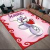 Custom Name,Diddl Home Sofa Decoration for Living Room & Bedroom, Non‑Slip Play Flannel Floor Mat for Game Room